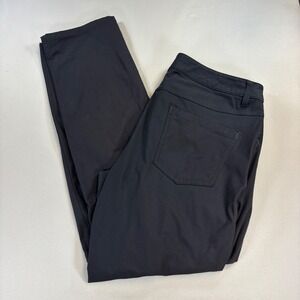 Lululemon ABC Pants Mens 34x30 Black Warpstreme Slim Golf Travel Work Commuter